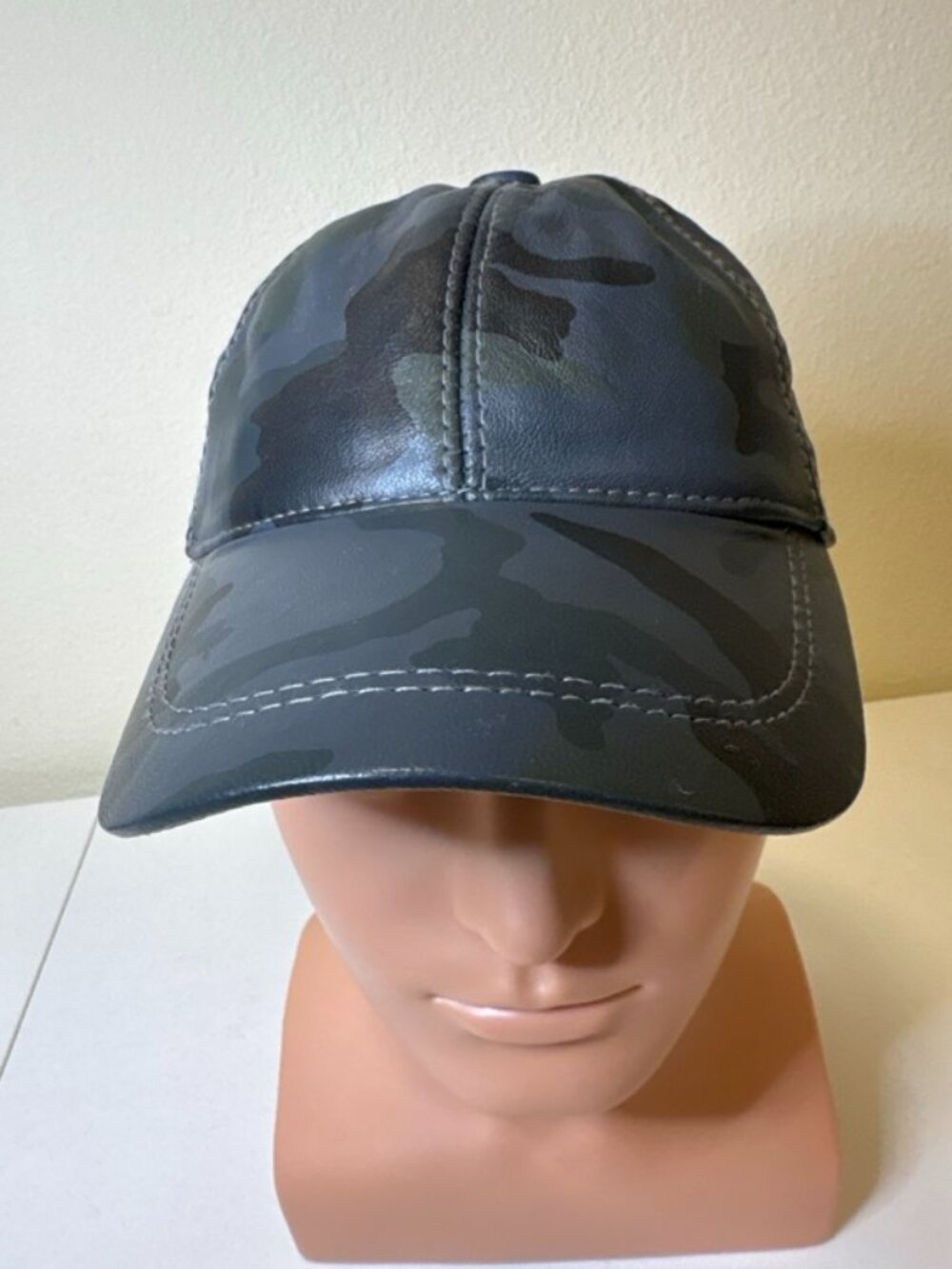Ciao Vestiti‎ Unisex Adjustable Camouflage Leather Baseball Cap Hat